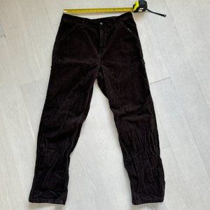 Carhartt WIP Corduroy Single Knee Pants Brown 33 x 32